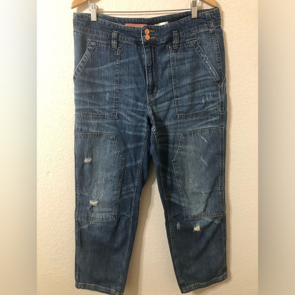 Anthropologie Pilcro The Wanderer Ultra High Rise Relaxed Jeans - Size 32 - Picture 1 of 10